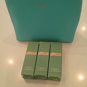 La Mer 3 Bottles of Treatment Lotion w/Bag *NEW